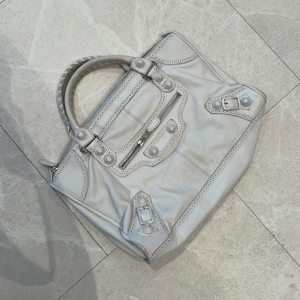 White Balenciaga City Bag - large - Women's Handbag